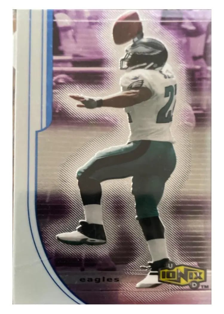 2000 Upper Deck Ionix Duce Staley #43 card