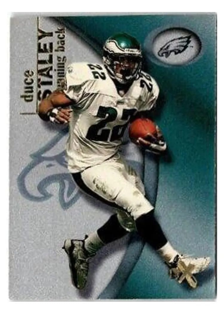 2001 Fleer E X Duce Staley #31 card