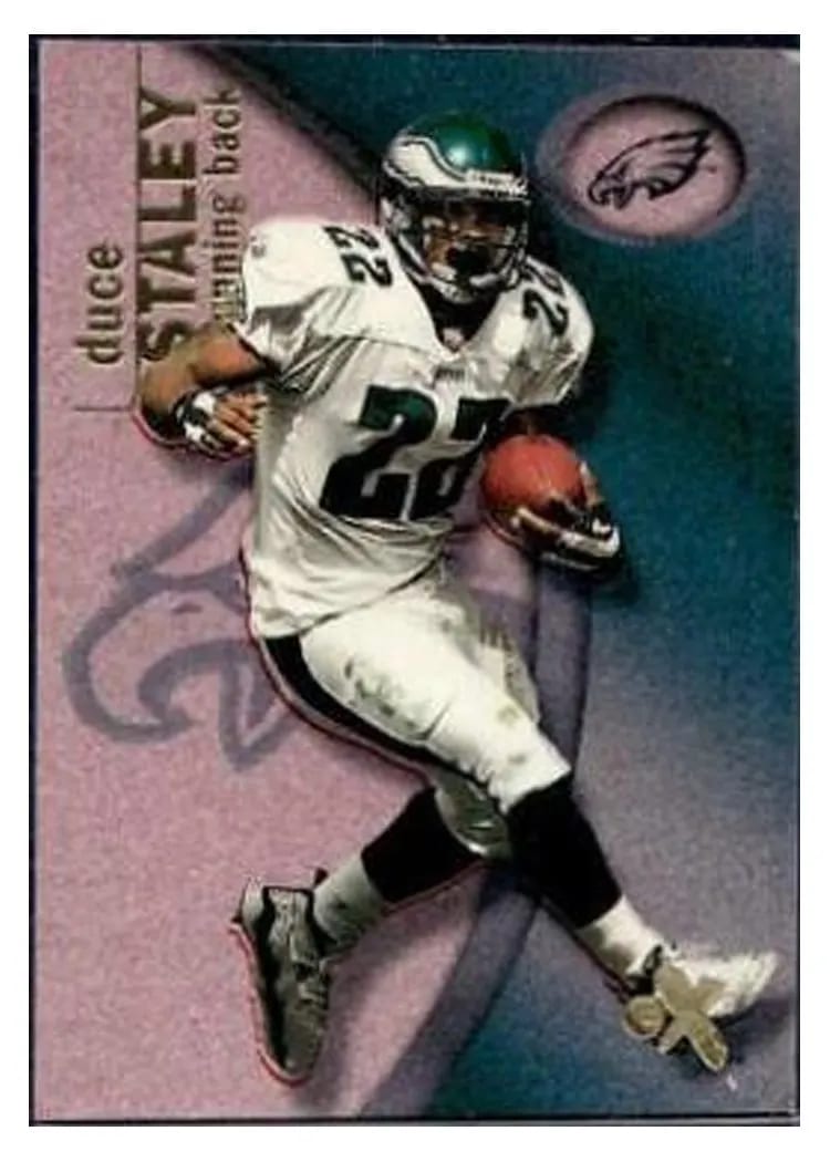 2001 Fleer E X Duce Staley #31 card