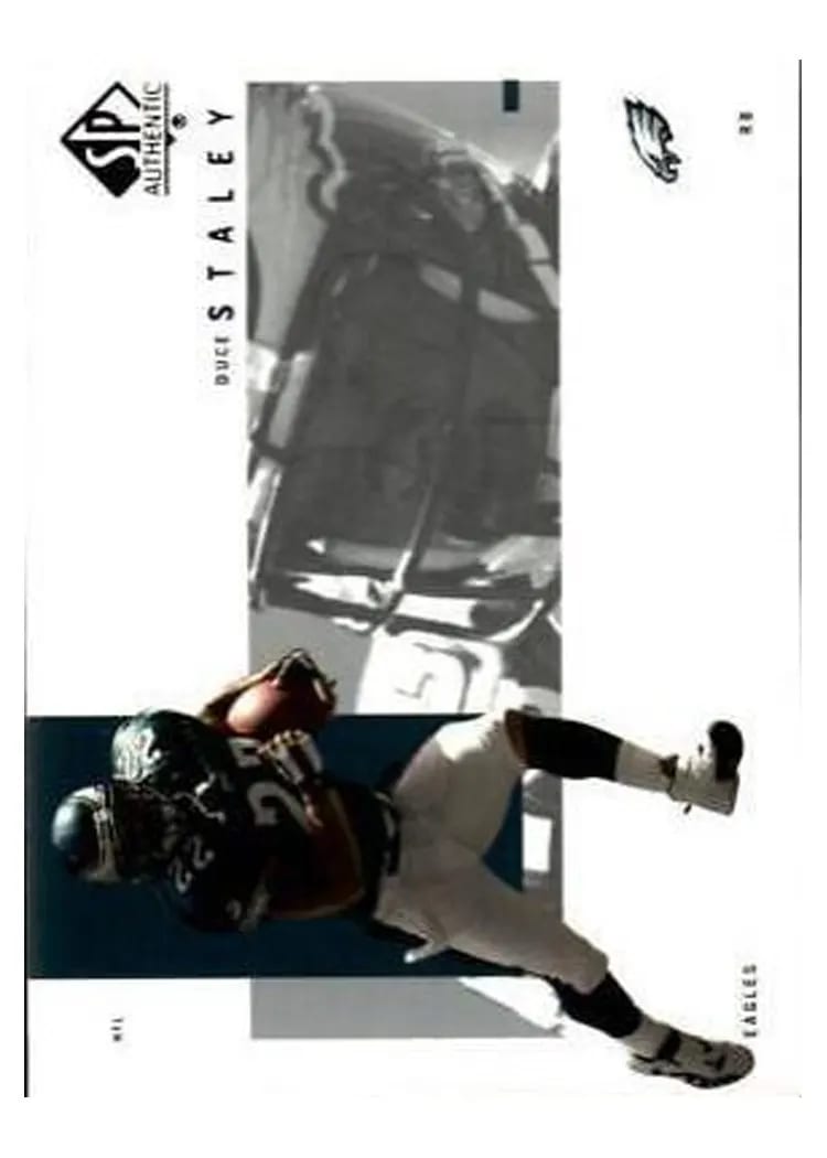 2001 SP Authentic Duce Staley #68 card