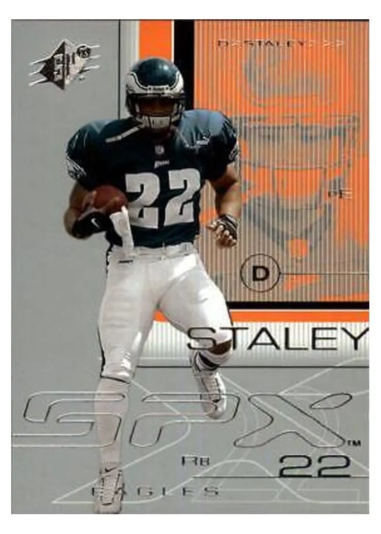 2001 Spx Duce Staley #67 card