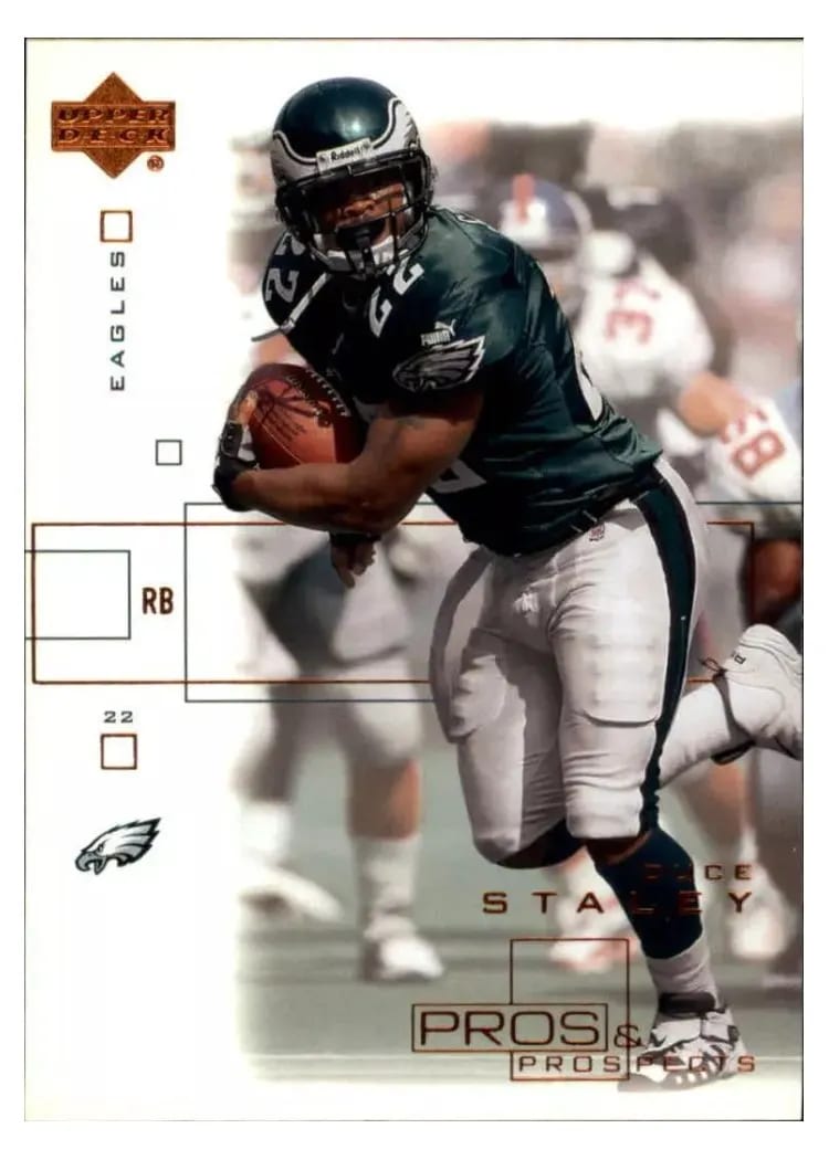 2001 Upper Deck Pros & Prospects Duce Staley #68 card