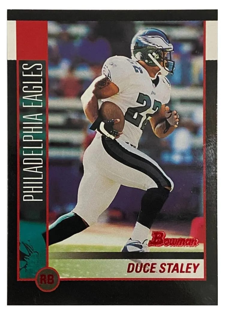 2002 Bowman Duce Staley #3 card