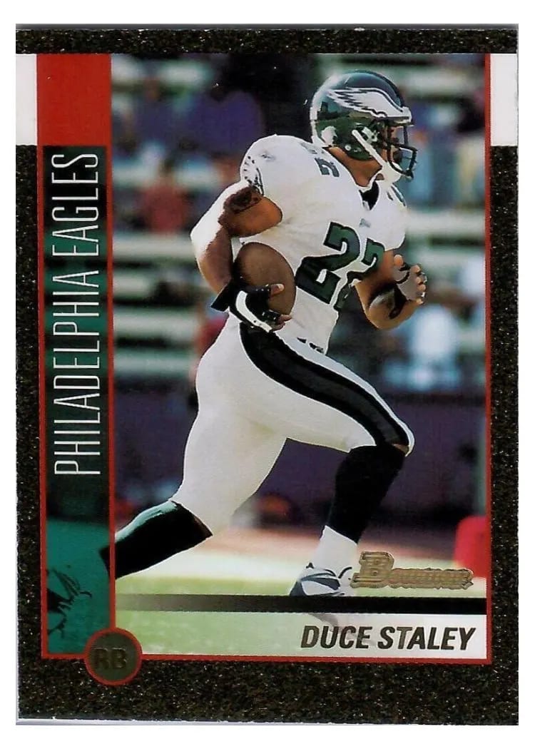 2002 Bowman Duce Staley Gold #3 card