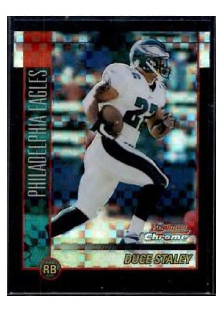 2002 Bowman Chrome Duce Staley #3 card
