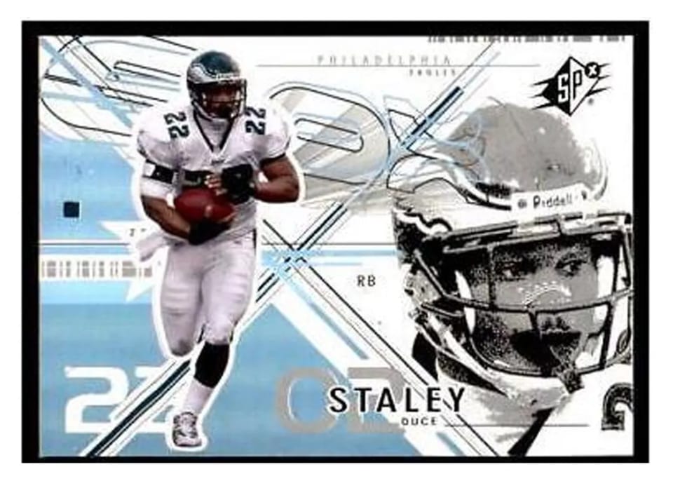 2002 Spx Duce Staley #53 card