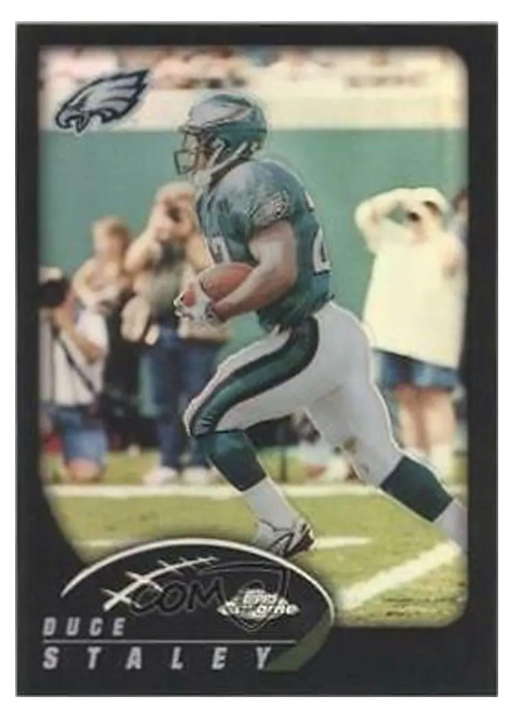 2002 Topps Chrome Duce Staley #22 card