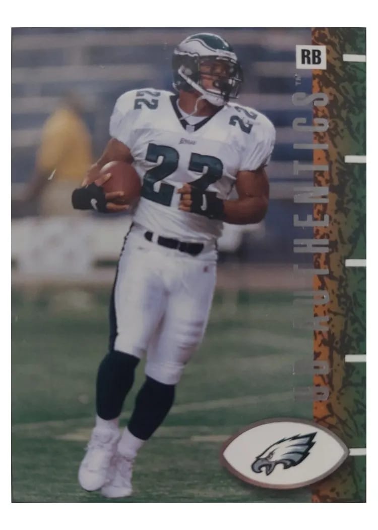 2002 Upper Deck Authentics Duce Staley #66 card