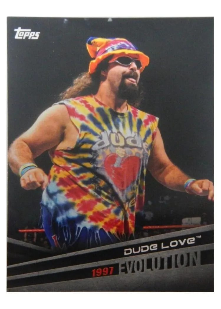 2018 Topps WWE Evolution Dude Love #E-37 card