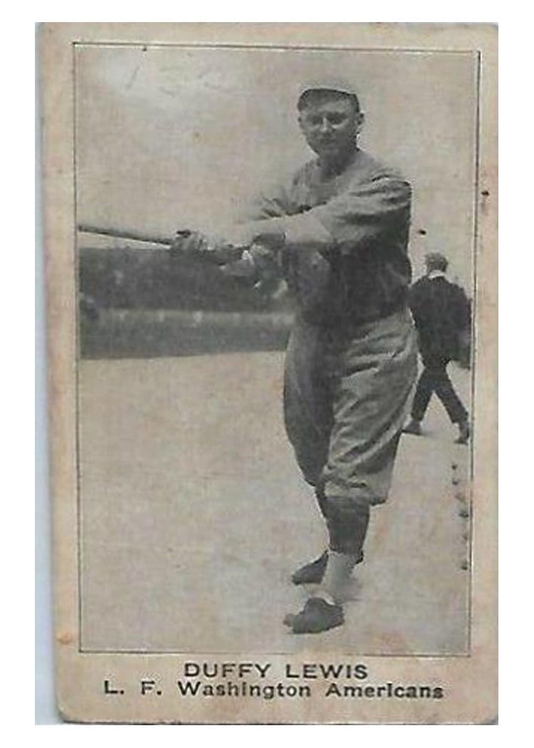 1921 E121 American Caramel Series of 80 Duffy Lewis card