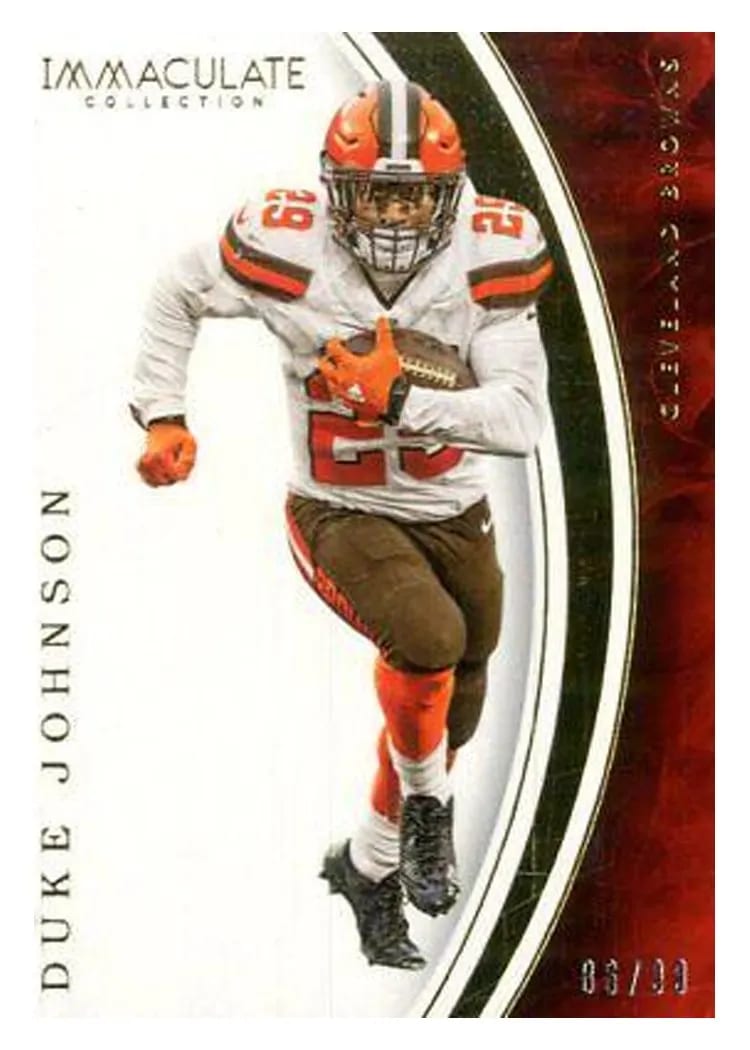 2016 Panini Immaculate Duke Johnson #9 card