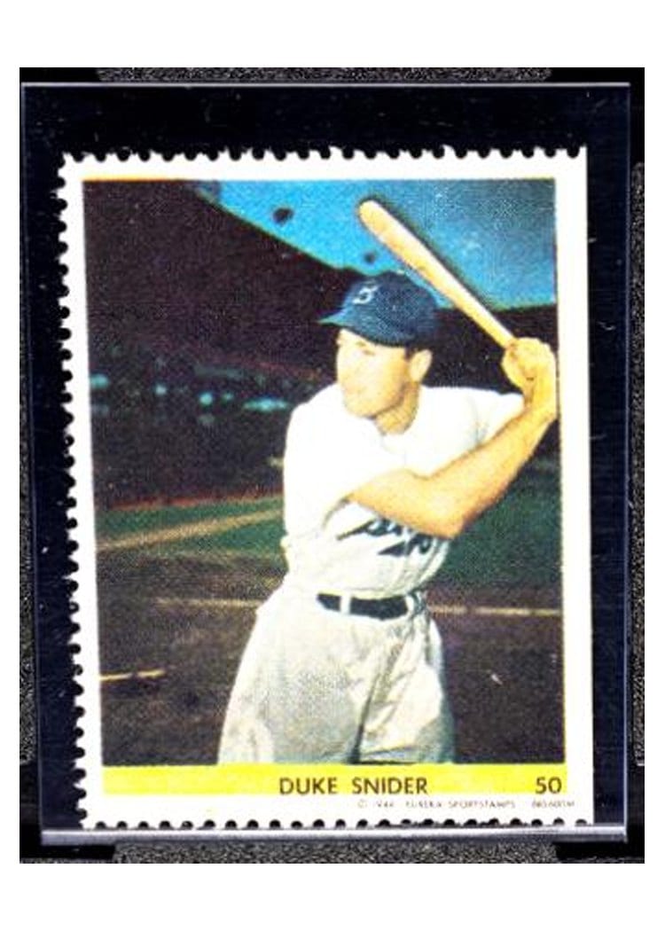 1949 Eureka Sportstamps Duke Snider #50 card