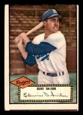 1952 Topps Duke Snider #37 card