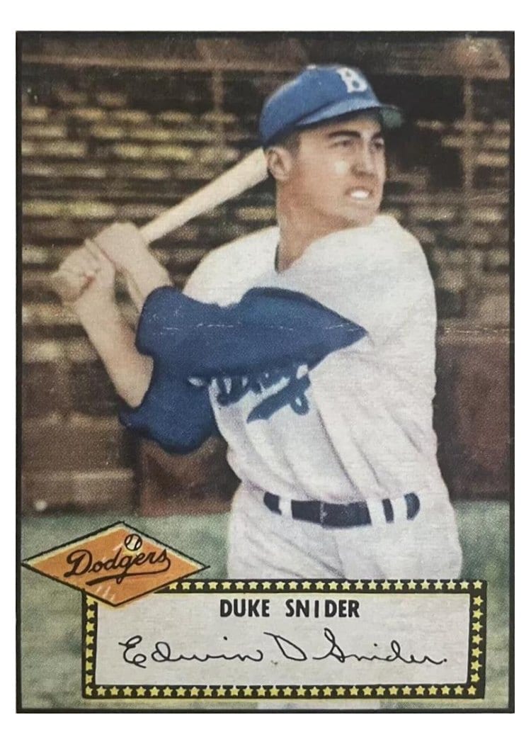 1952 Topps Duke Snider Red Back #37