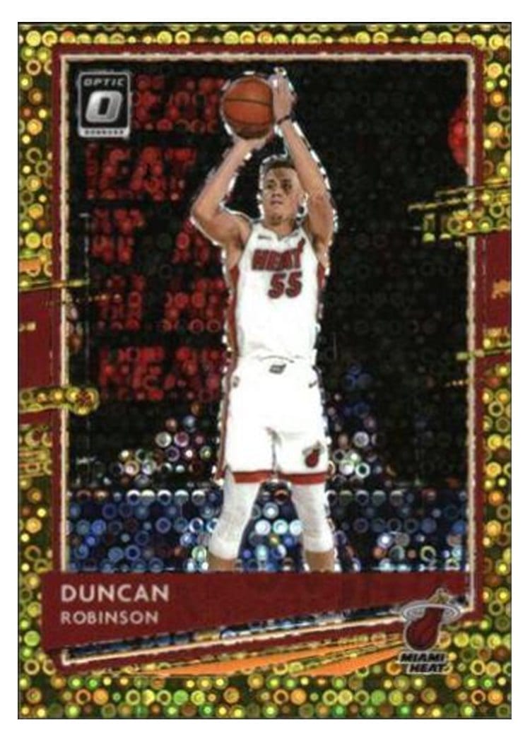 2020-21 Donruss Optic Base Set Duncan Robinson Fast Break Gold #48 card