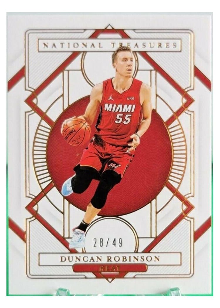 2020-21 Panini National Treasures Base Set Duncan Robinson #71 card