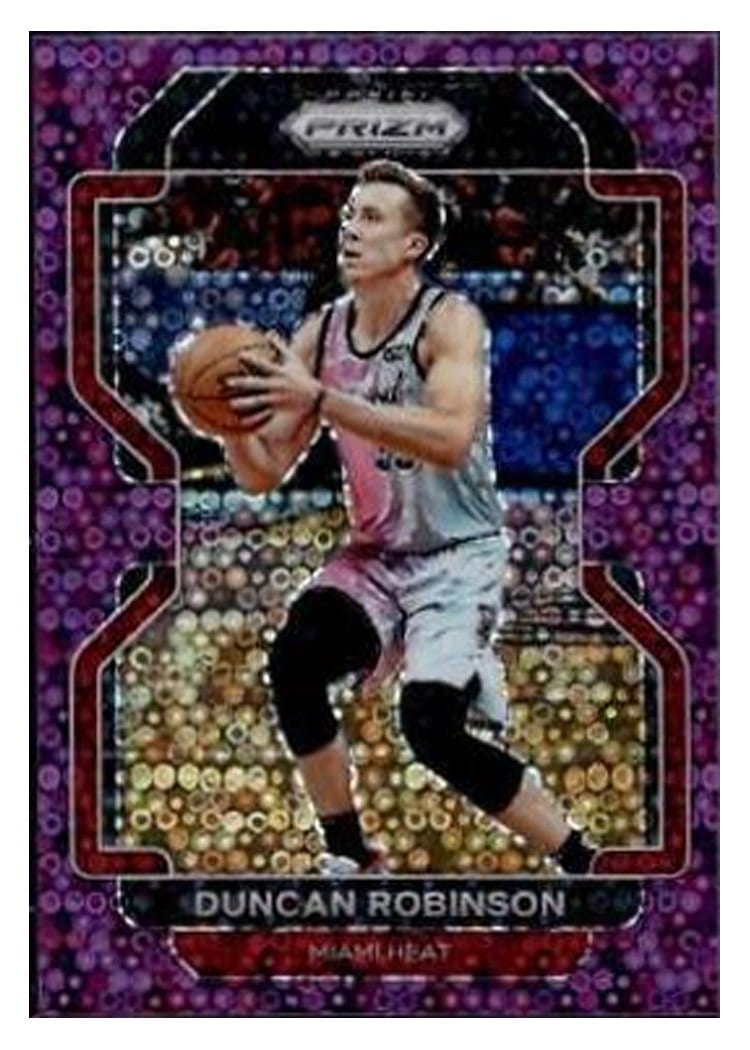 2021-22 Panini Prizm Base Set Duncan Robinson Fast Break Pink Prizm #81 card