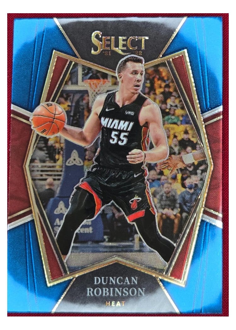 2021-22 Panini Select Base Set Duncan Robinson Blue Retail #188 card