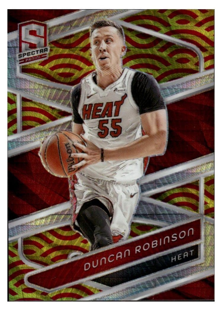 2023-24 Panini Spectra Base Set Duncan Robinson Red Yellow International #65 card