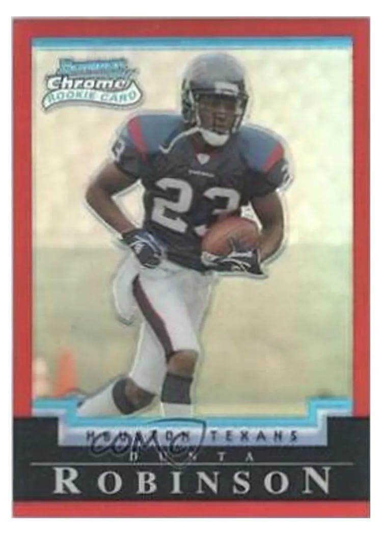 2004 Bowman Chrome Dunta Robinson Red Refractor #152 card