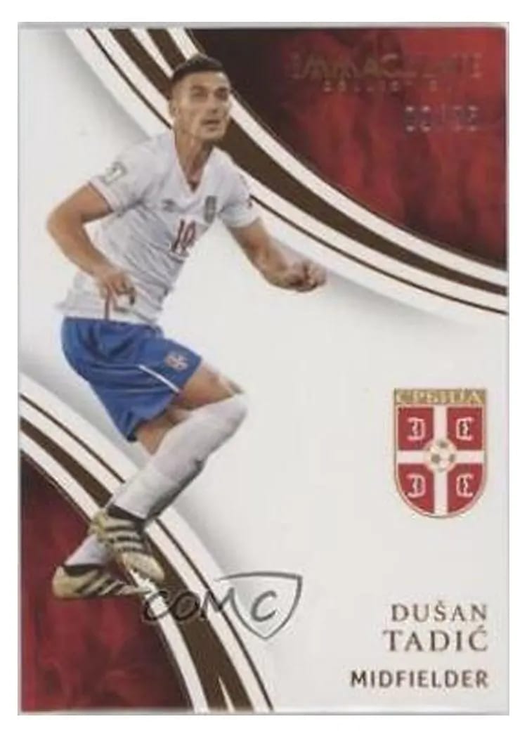 2017 Panini Immaculate Dusan Tadic Bronze #6 card