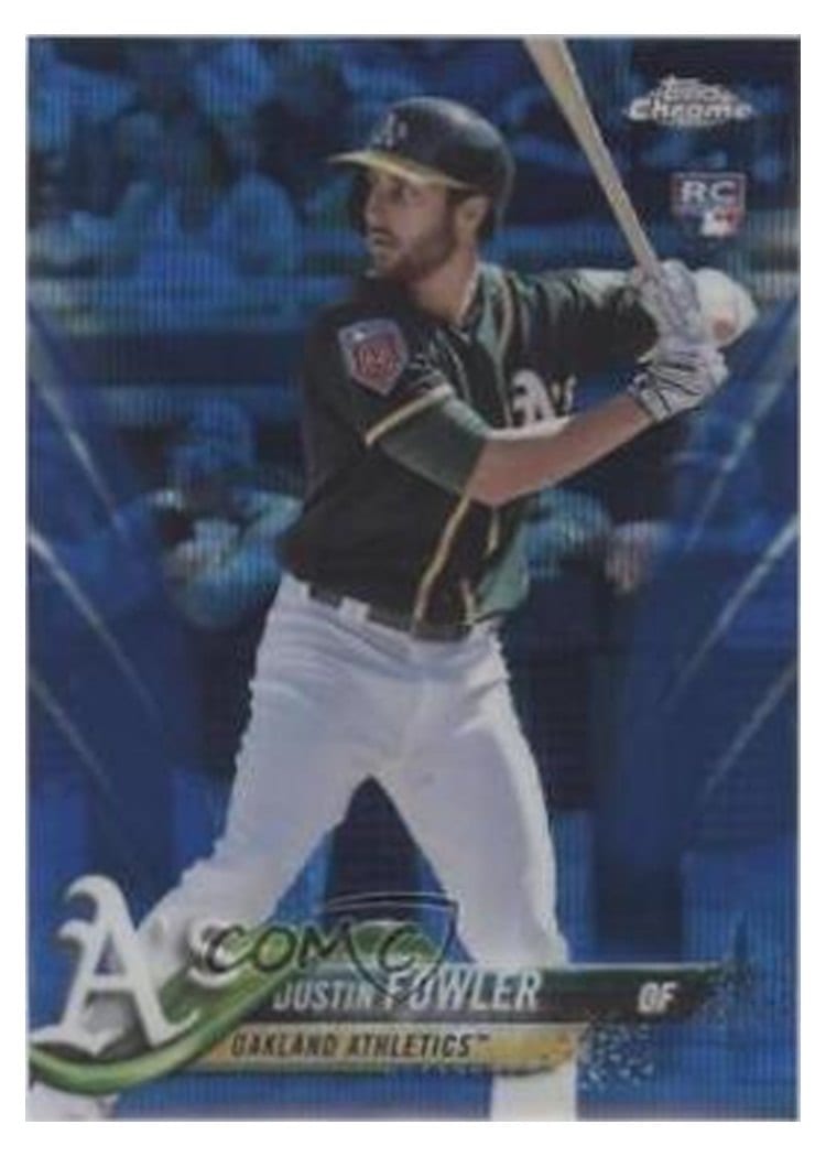 2018 Topps Chrome Base Set Dustin Fowler #157 card