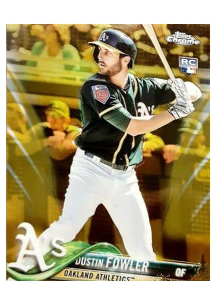 2018 Topps Chrome Base Set Dustin Fowler #157 card