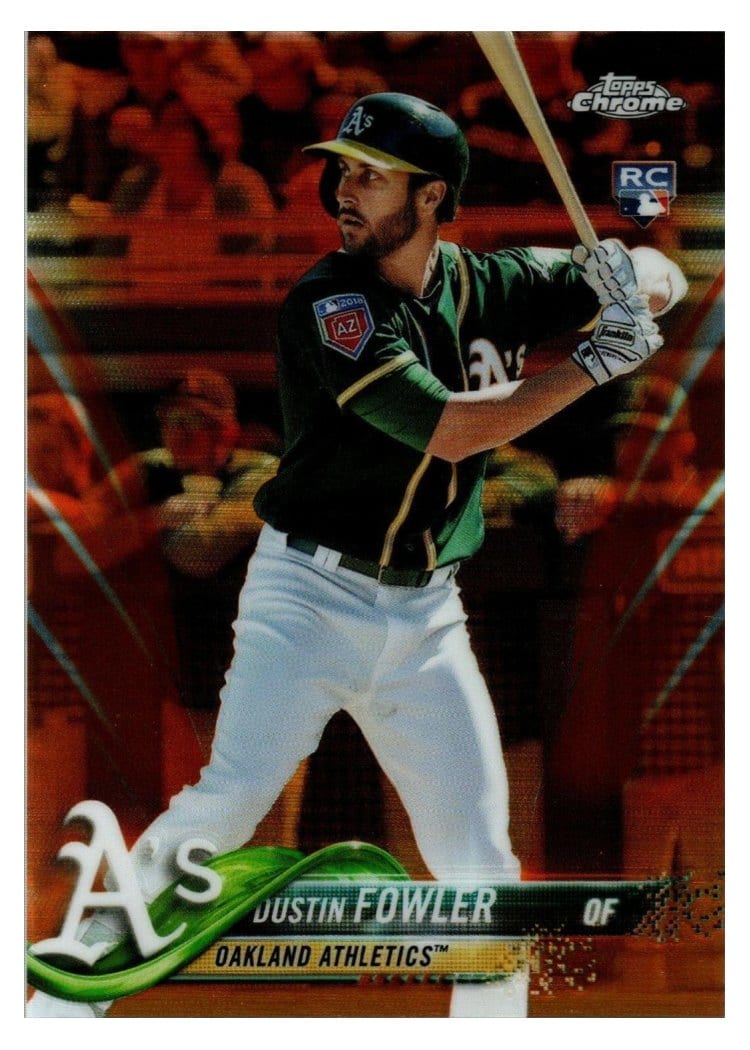 2018 Topps Chrome Base Set Dustin Fowler #157 card