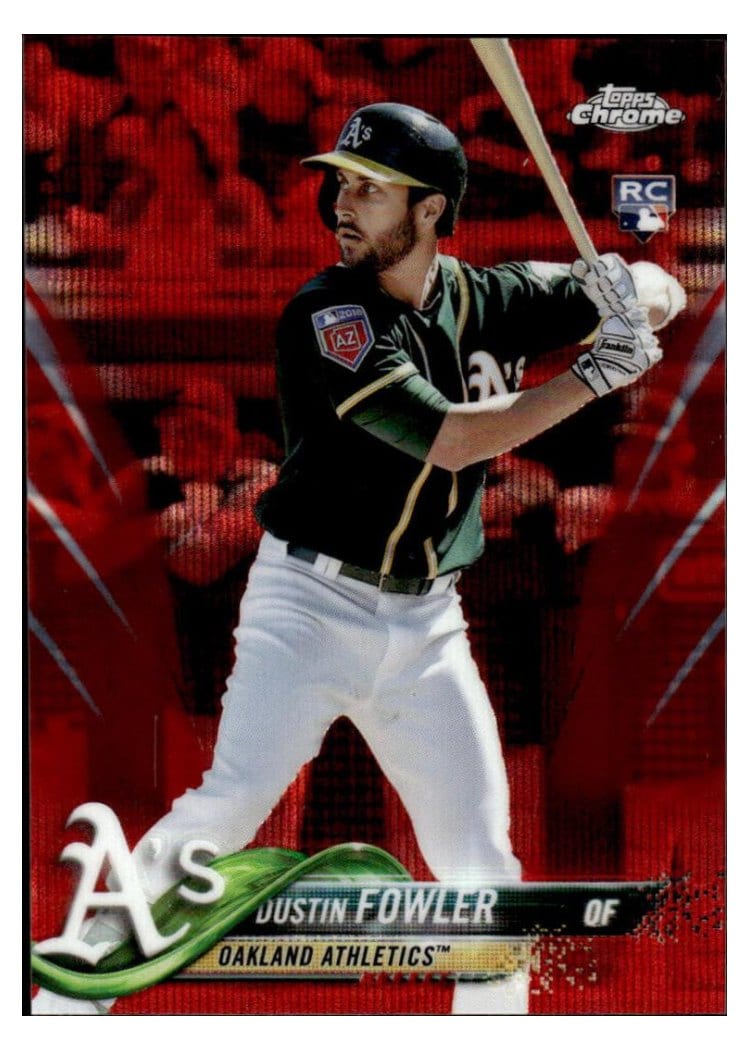 2018 Topps Chrome Base Set Dustin Fowler #157 card