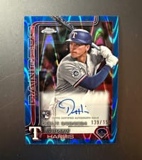 2025 Topps Chrome Update Rookie Debut Autographs Dustin Harris #CRDA-DH card