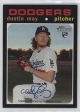 2020 Topps Heritage Real One Autographs Dustin May #ROA-DM card