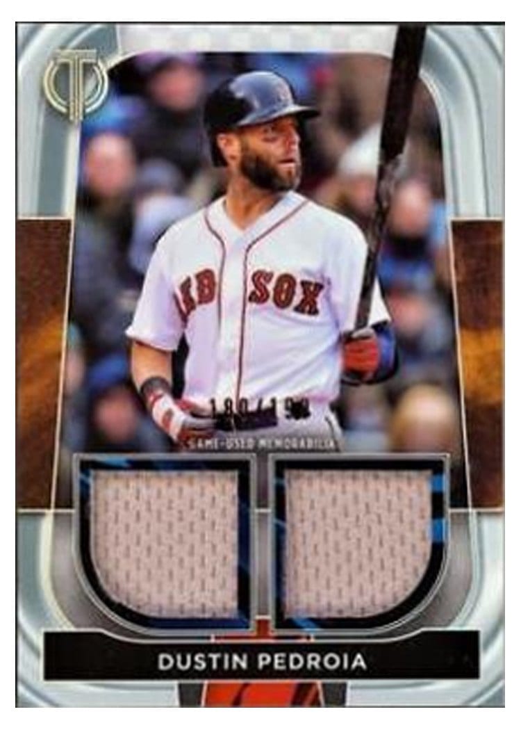 2022 Topps Tribute Dual Relics Dustin Pedroia #DR-DP card
