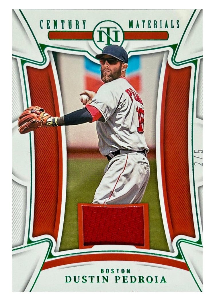 2023 Panini National Treasures Century Materials Dustin Pedroia #4 card