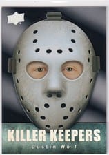2025-26 Upper Deck Killer Keepers Dustin Wolf #KK-3 card
