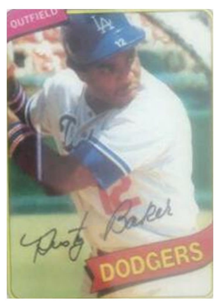 1980 Topps Dusty Baker #255 card