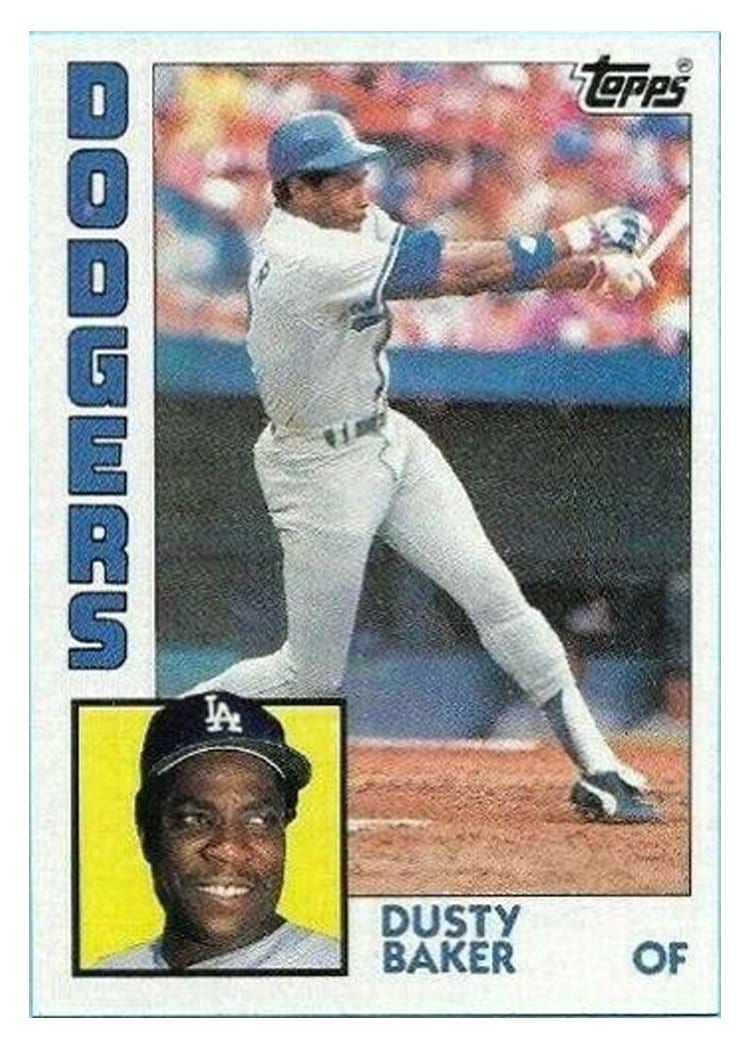 1984 Topps Dusty Baker #40 card