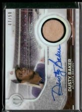 2022 Topps Tribute Stadium Signatures Dusty Baker #TSS-DB card