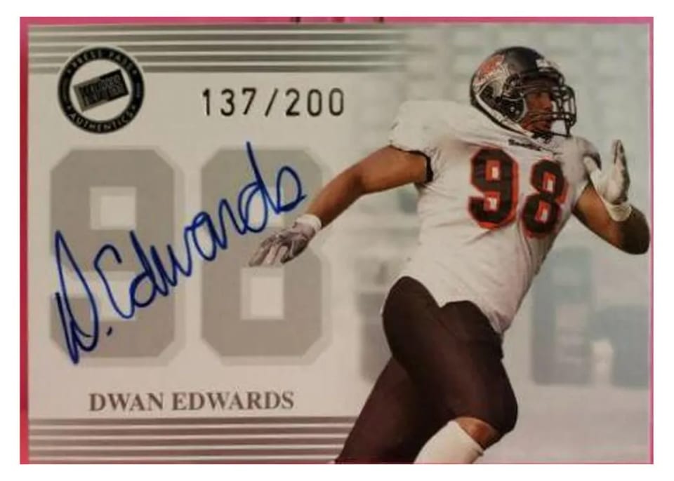 2004 Press Pass Autograph Dwan Edwards card