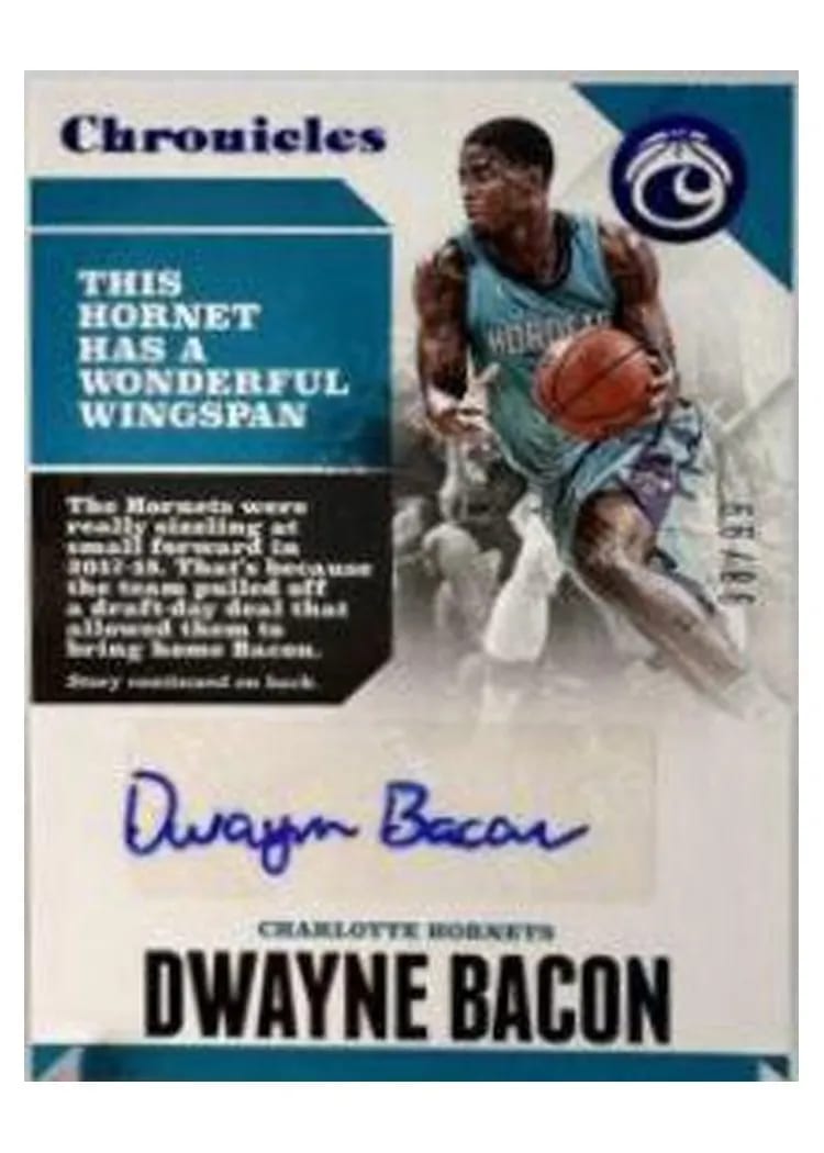 2017 Panini Chronicles Autographs Dwayne Bacon #CA-DBC card