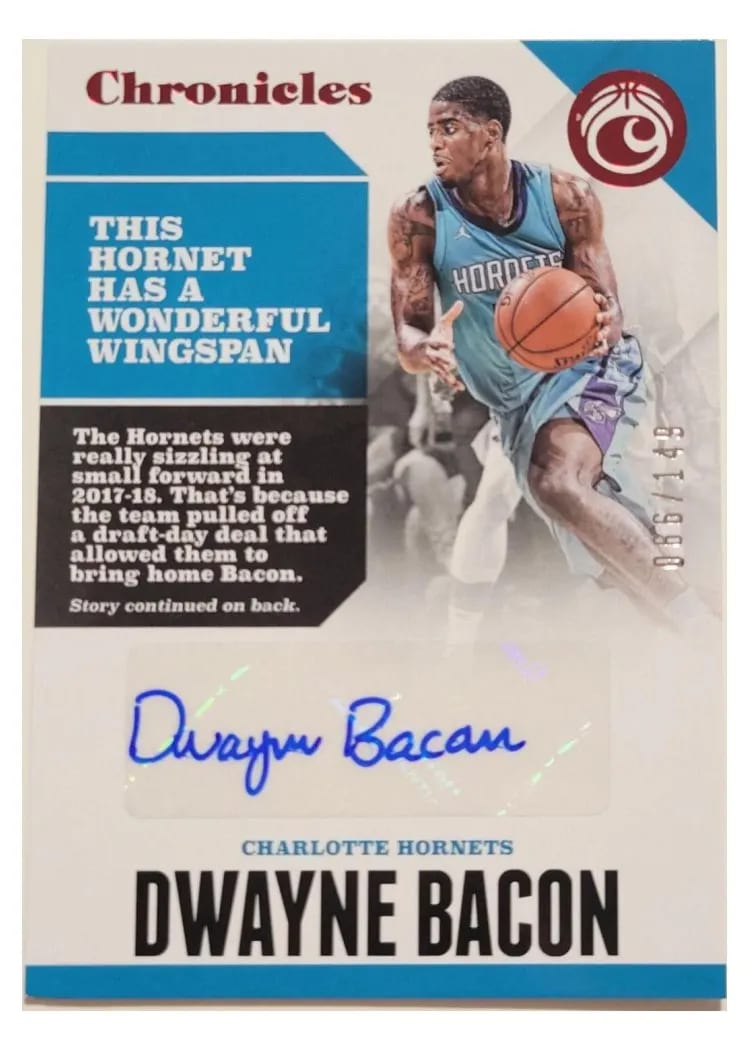 2017 Panini Chronicles Autographs Dwayne Bacon #CA-DBC card