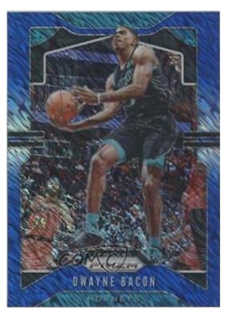 2019-20 Panini Prizm Base Set Dwayne Bacon Blue Shimmer Prizm #59 card