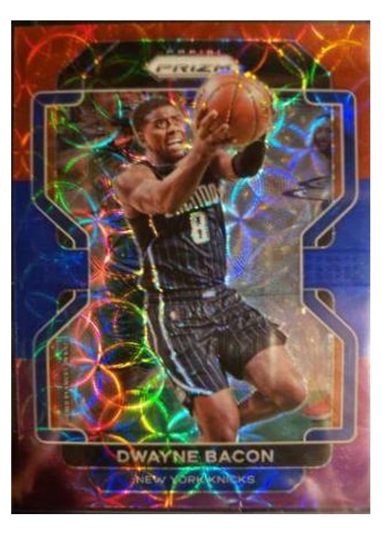 2021-22 Panini Prizm Base Set Dwayne Bacon Red Blue Purple Choice Prizm #197 card