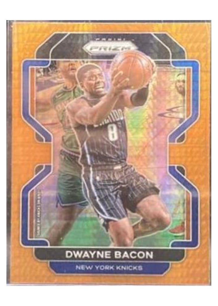 2021-22 Panini Prizm Base Set Dwayne Bacon Orange Hyper Prizm #197 card
