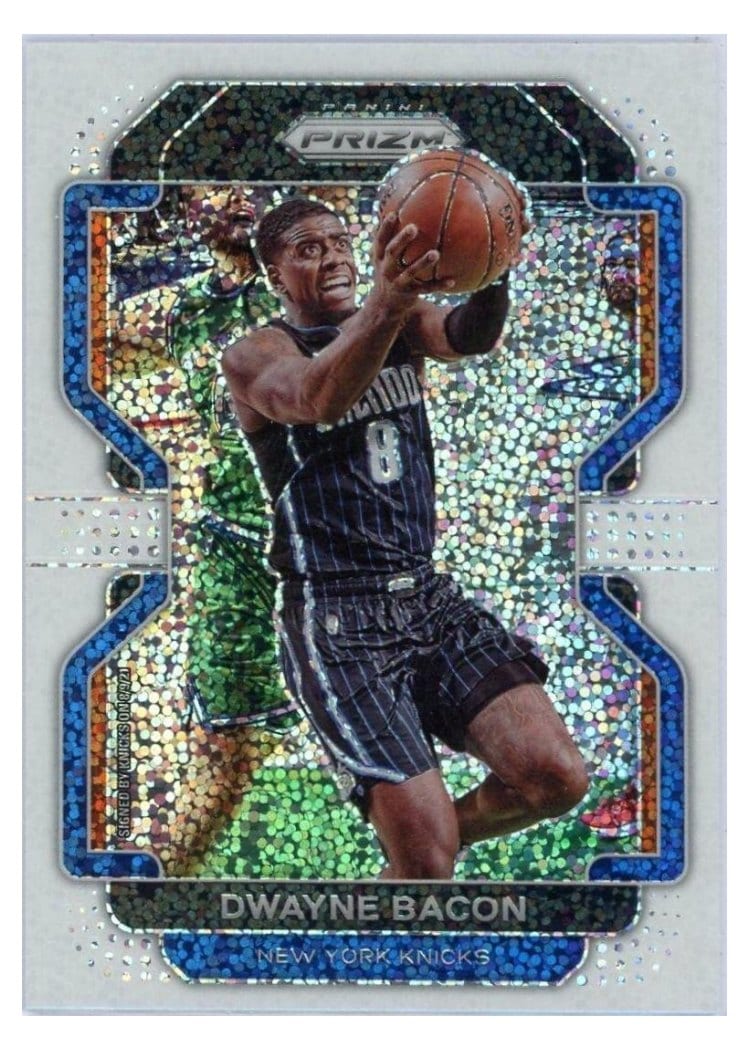 2021-22 Panini Prizm Base Set Dwayne Bacon White Sparkle Prizm #197 card