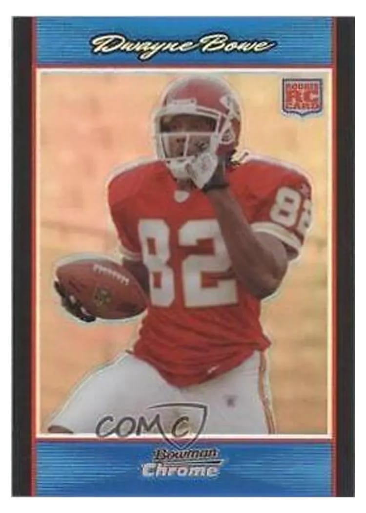 2007 Bowman Chrome Dwayne Bowe #BC78 card