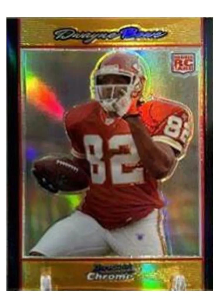 2007 Bowman Chrome Dwayne Bowe #BC78 card