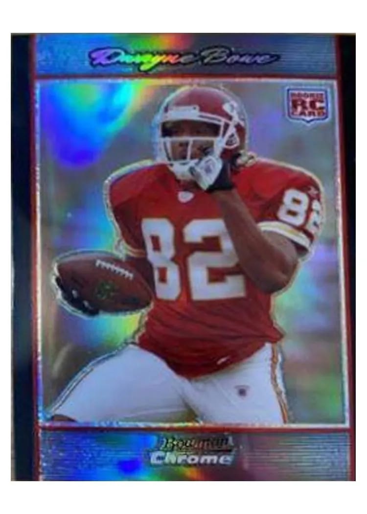 2007 Bowman Chrome Dwayne Bowe #BC78 card