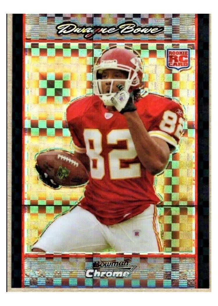 2007 Bowman Chrome Dwayne Bowe #BC78 card