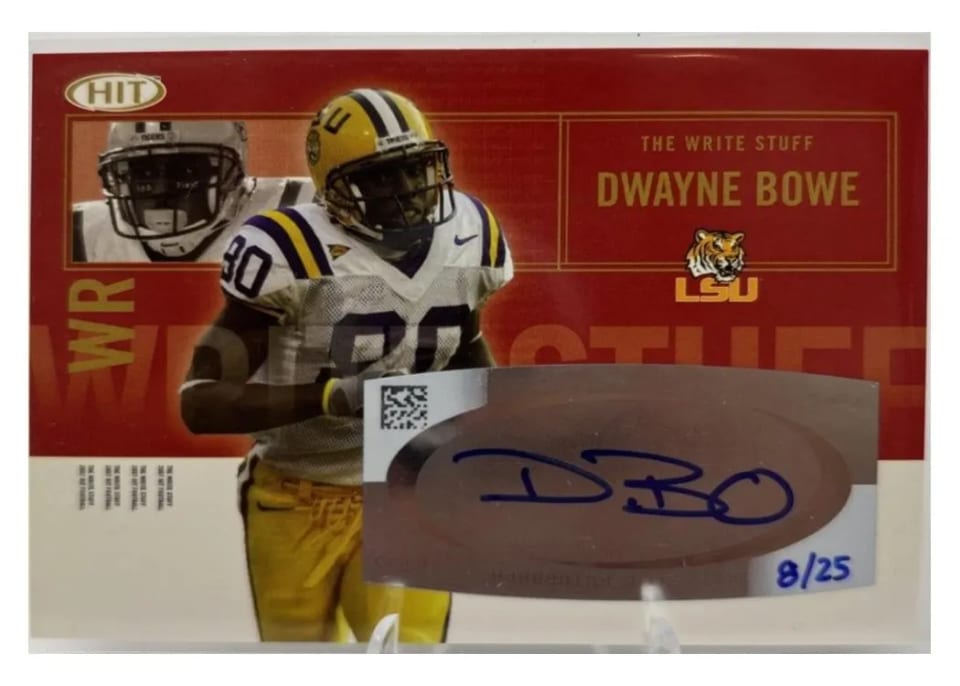 2007 Sage HIT Write Stuff Dwayne Bowe Autograph #2