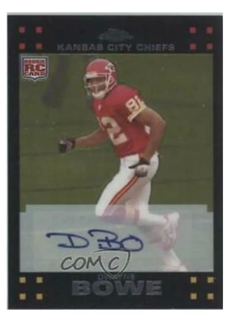 2007 Topps Chrome Dwayne Bowe #TC203 card